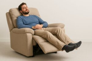 Man sleeping in recliner